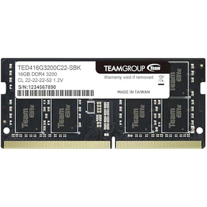 Team Group ELITE TED416G3200C22 S01 module de mémoire 1 x DDR4 3200 MHz Neuf - vue 7