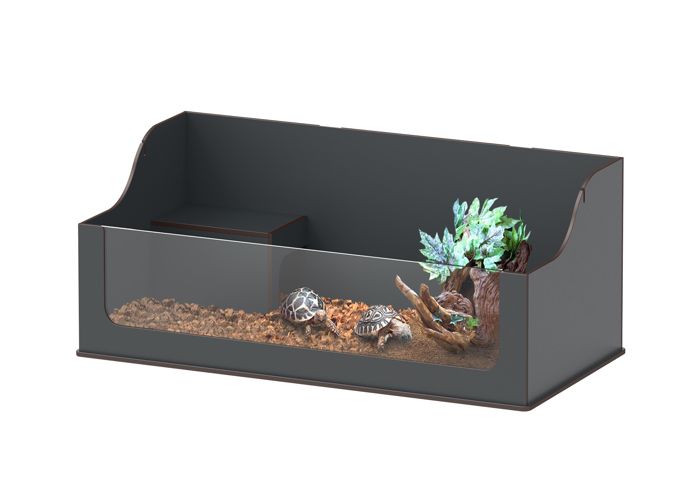 Comparer les prix de Terrarium tortue Terra Tortum 120 - Terratlantis Gris