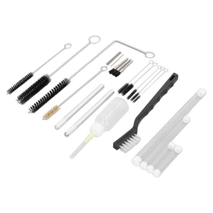 Kit Nettoyage Aérographe - 4 Outils Avec Brosses Et Couteau Pour Buse Et Godet