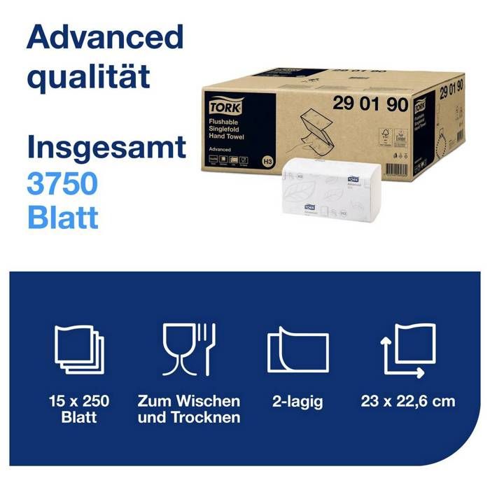 TORK 290190 Essuie-main en papier 15 pc(s)