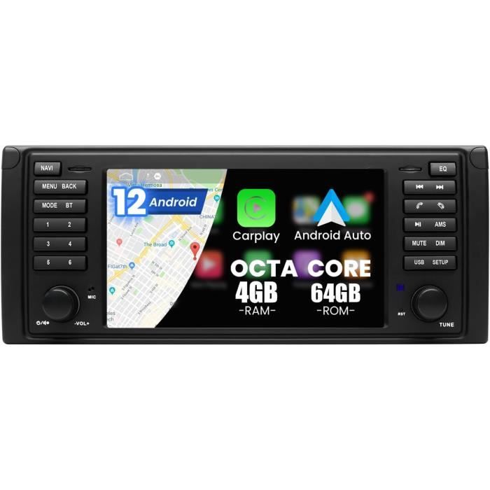 Android 12 Autoradio 4 Go+64 Go 7 Pouces Ultra Hd Pour Bmw X5, E53, E39 ...