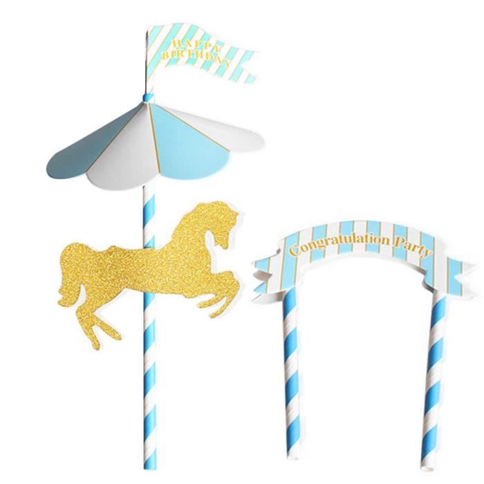 Trixes De Cheval De Carrousel Joyeux Anniversaire Decoration De Gateau Bleu Et Blanc Avec La Banniere Et Le Drapeau Cdiscount Maison Trixes De Cheval De Carrousel Joyeux Anniversaire Decoration De Gateau Bleu Et Blanc Avec La Banniere Et Le Drapeau Cdiscount Maison
