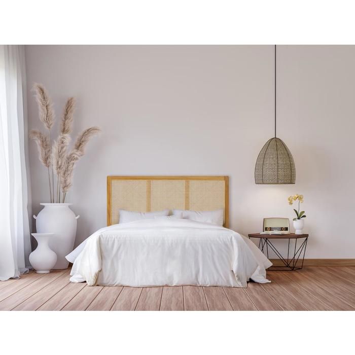 IDMarket - Tête De Lit EDHEN Cannage Et Bois 160 CM - Planète Déco