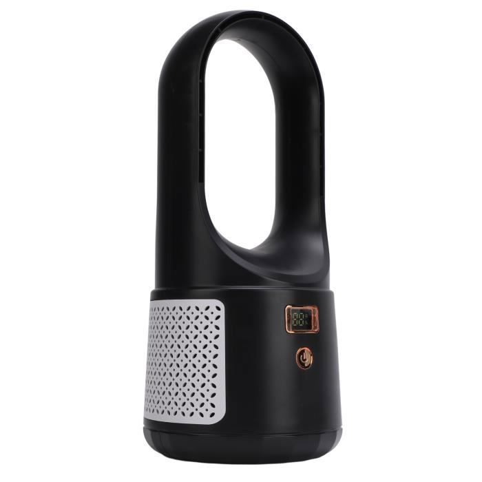 Ventilateur de bureau sans lame - VVIKIZY - Portable - 6 vitesses - Silencieux - Noir - Vvikizy