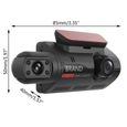 Double Caméra Voiture Tableau de Bord Full HD 1080P Enregistreur Vidéo Dashcam-1