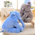 Jouet en Peluche Éléphant Doux pour Bébé - Coussin Copains - Bleu - 60cm-1