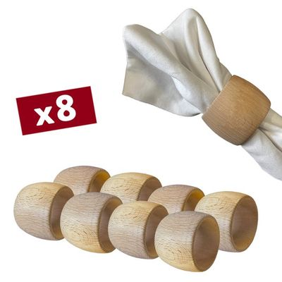 20 Ronds De Serviette En Bois - Style Rustique Réutilisable Pour Mariage, Décoration De Table Et événements