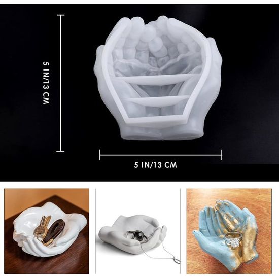 TIANYI-Moule Resine Epoxy, Moule En Résine Pour Bougeoir En Corde Torsadee Coupes De Bougies De Forme Distinctif Moule Silicone Resine Epoxy Pour L Artisanat