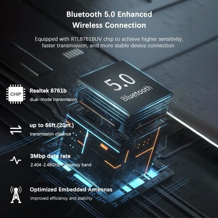 Dongle Bluetooth 5.3 Adaptateur pour PC Clé Bluetooth USB Faible Latence  Compatible Windows 11/10/8.1 Manette de Jeu Casque Souris - Cdiscount  Informatique