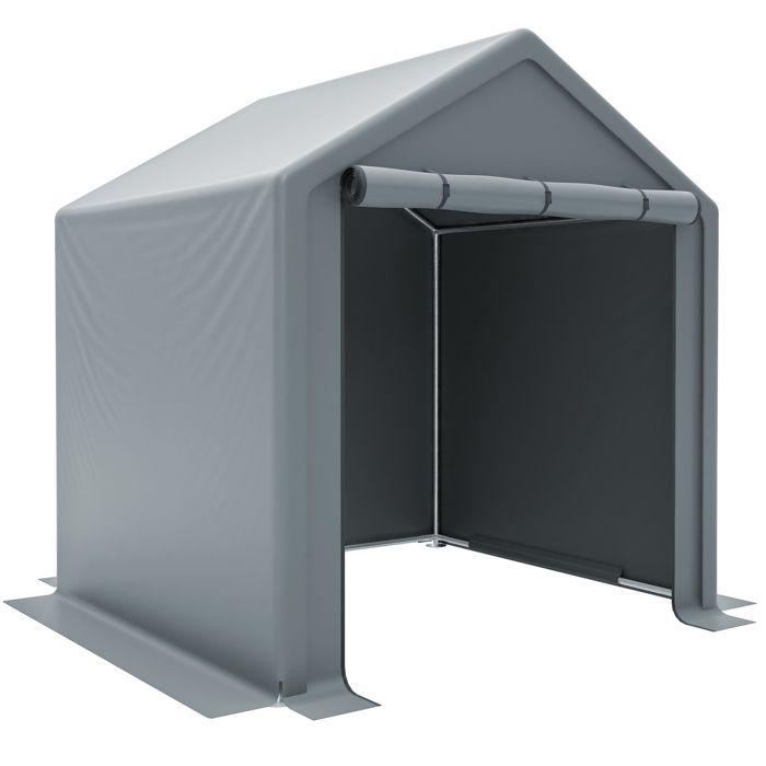 Abri Jardin Tente de Stockage Blanche Abri Voiture Bateau Vélo 22 m²