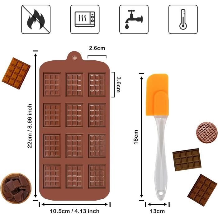 Moule à chocolat en silicone antiadhésif, outils de cuisson 3D, moule à  gâteau bricolage, moule à MSI et à bonbons, 26 lettres et chiffres