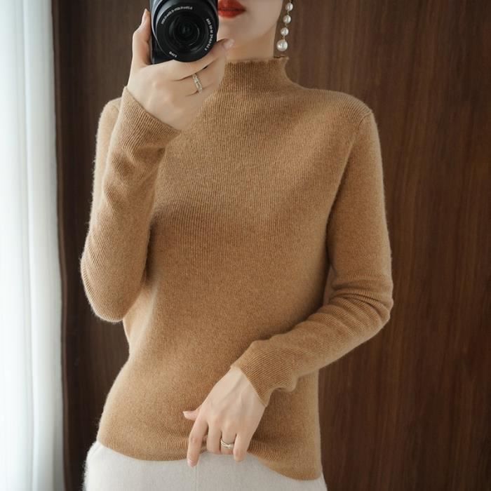 Pull cachemire femme : 20 mailles chaudes pour adoucir l'hiver - Elle