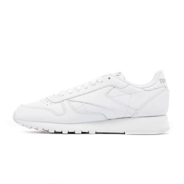Reebok Classic Leather GY0957 – Baskets femme cuir blanches, lacets ...