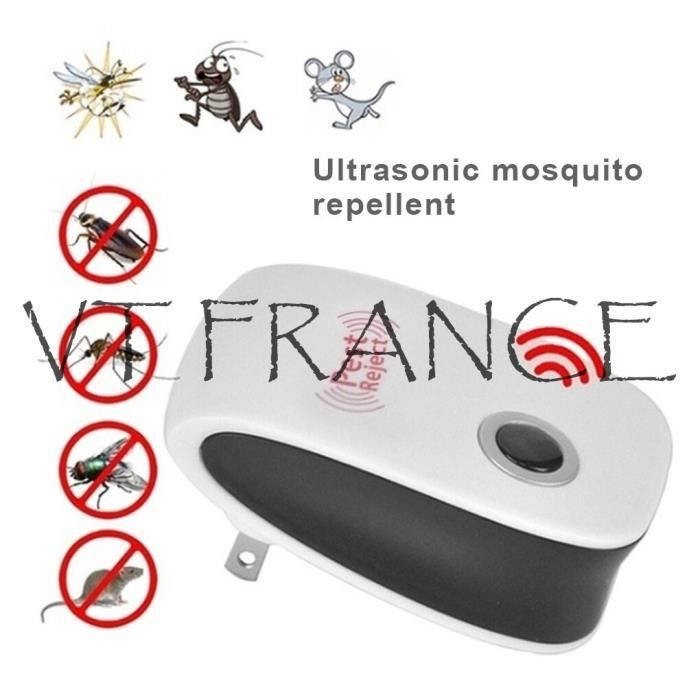 Prise Ultrasons Anti Moustique Insecte Araignee Rat, Conditionnement: 3PCS