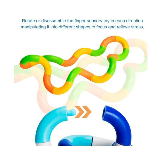 Lot De 3 Tangle Fidget Twisty – Jouets Anti-stress En Spirale, Pour Enfants Et Adultes, TDAH Autisme, Motricité Fine