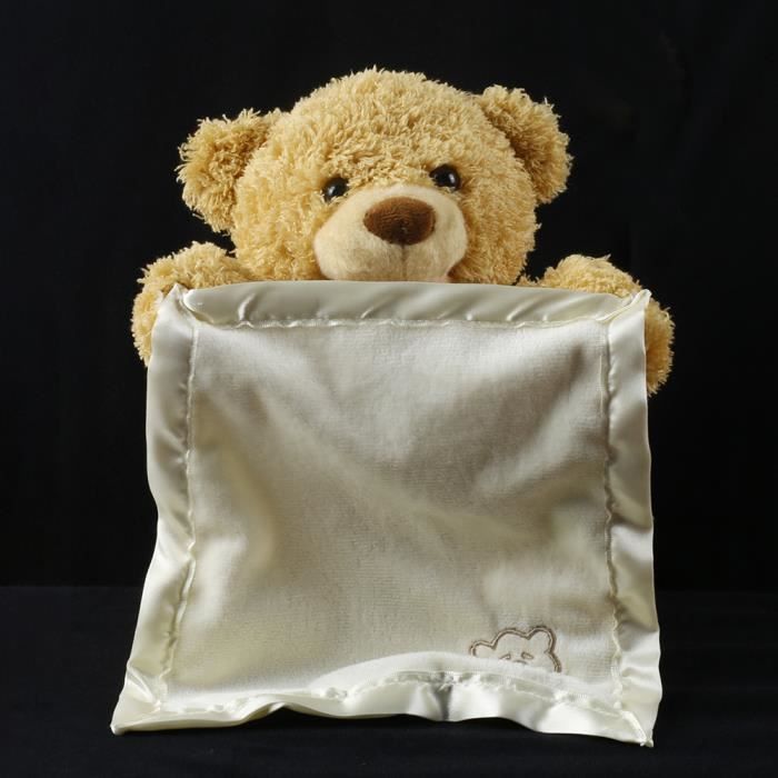 30CM ours en peluche cache cache anime Animal en peluche parlant ours jouet electronique ours pour animaux de compagnie anniversaire Cdiscount