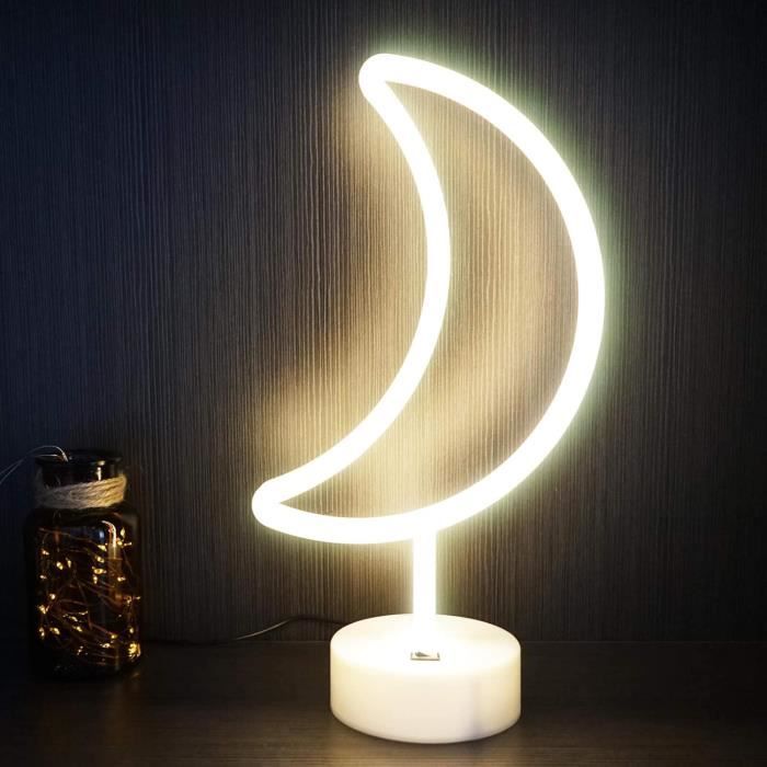 Enseigne Lumineuse Néon Cœur - Décoration Murale LED - USB Ou Piles - Pour Chambre/Salon/Fête