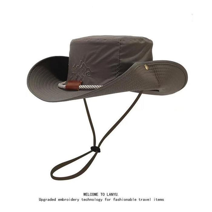 Chapeau De Soleil Pliable à Large Bord Avec Protection UV, Ruban à