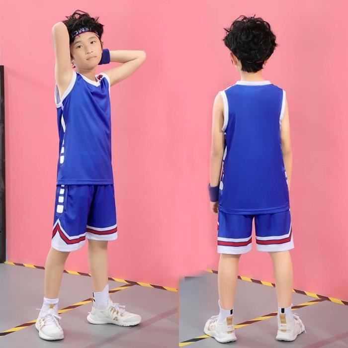 Tenue De Basketball 2 Pièces Enfant & Adulte - Maillot Et Short Respirant, Séchage Rapide, Multiples Tailles - 9