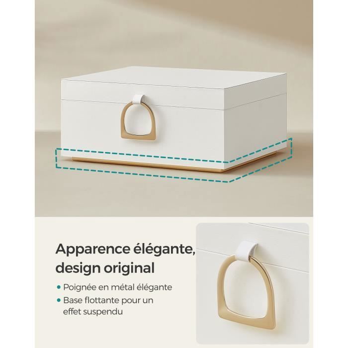 Pstuiky Boîte De Rangement Pour Boucles D'Oreilles Bijoux 26 Lettres Organisateur Plateau En Flanelle Vente Cadeau