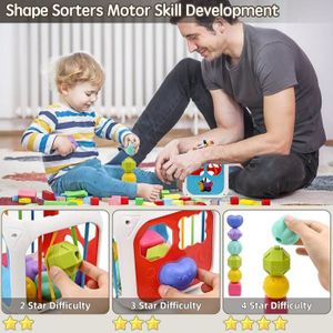 12 Cubes Souples Clementoni Pour Bébés Dès 6 Mois - Jouet D'empilage Et D'éveil Sensoriel - Couleurs Vives