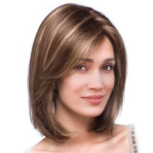 Perruque Longue PRISCA F27613 Blond Foncé Méché Blond Clair - Synthétique, Neuve