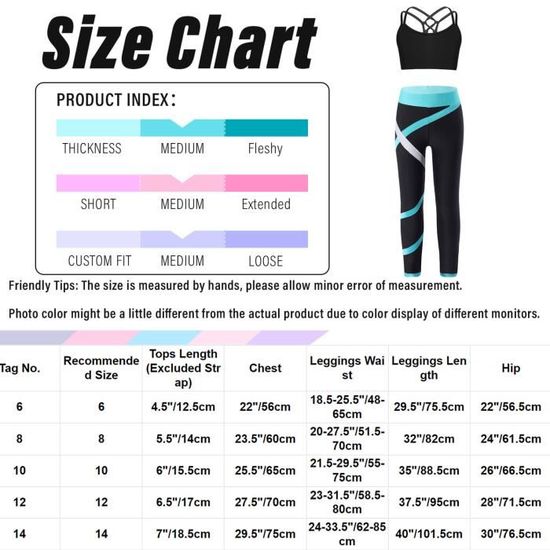 Ensemble Sport Fille 3 Pièces - Sweat à Capuche + Débardeur + Legging, Pour Gym, Danse, Running