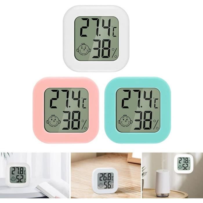 Thermomètre GENERIQUE Thermomètre lcd numérique hygromètre humidité mètre  horloge de température intérieure de la pièce