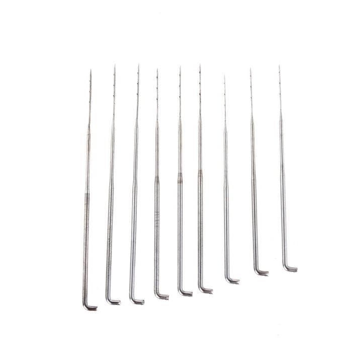 FGXY Kit Laine Aiguilleté – 12 Poupées Chat Et Chien, Punch Needle Débutant, Fournitures Complètes