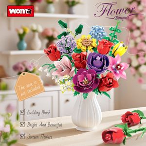 YEEBAY Jouets de construction de jardin de fleurs pour filles de 3, 4, 5, 6, 7