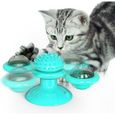 Moulin à vent jouet pour chat plateau tournant taquineries jouet pour animaux de compagnie gratter chatouiller chats brosse à-0