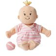 Poupée douce pour bébé - Manhattan Toy - Baby Stella - orteils et nombril brodés - Peach - 38 cm-0