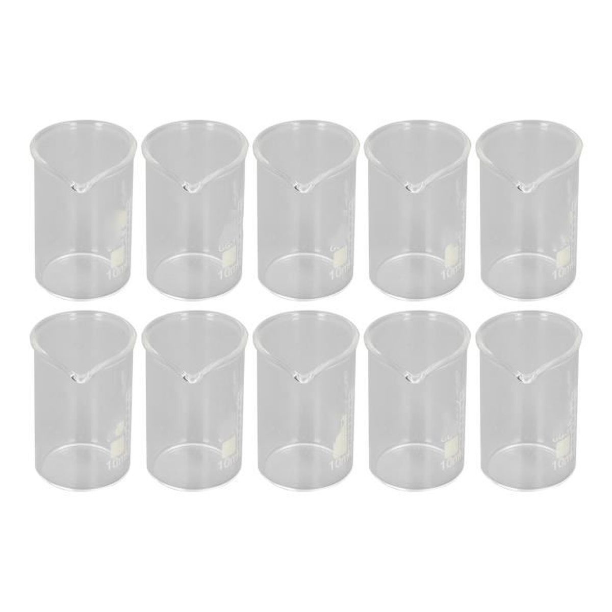 10 Verres De Montre De Laboratoire 60mm - Plats Concaves Pour Béchers, Évaporation Et Observations