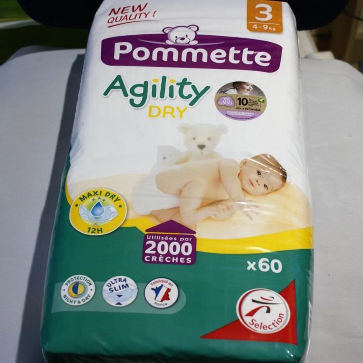 Lot De 60 Couches Agility Dry Pommette N 3 New Quality Cdiscount Puericulture Eveil Bebe Lot De 60 Couches Agility Dry Pommette N 3 New Quality Cdiscount Puericulture Eveil Bebe