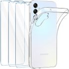 TPF PRODUCTS Coque pour Samsung Galaxy A15 4G / A15 5G + x3 Verres trempé - Etui Housse Transparent Vitre Protection Ecran Verre Trempé
