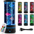 Lampe à Lave - KCVV - Poisson à Bulles - 16 Couleurs RVB - Rechargeable USB - LED 29 cm