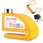 KAVERO Bloque Disque PASSIONOVA Moto Alarme 130dB Antivol Homologué SRA Cadenas Disque Mini U Zinc Alliage Sécurité pour Moto Scooter 251g