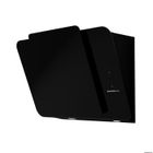 Hotte décorative GLEM GHW880BK - Cheminée coudée - Evacuation & recyclage - 80 cm - Noir