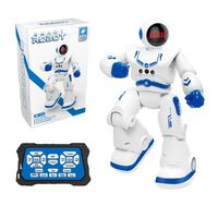 Robot Jouet 4-9 Ans Enfant Programmable avec RC, Intelligent Geste ContrôLe, Chant Et La Danse, Rechargeable Cadeau d'anniversaire