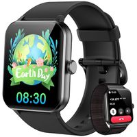 Blackview R50 Montre Connectée avec Appel Bluetooth SmartWatch de Fitness Tracker d'Activit Contrôle de musique - Noir