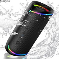 Enceinte Portable Bluetooth 5.3 aux Basses Renforcées 30H 20W Enceinte Puissante IPX7 AUX TF Carte pour Fêtes/Voyage/Extérieur,