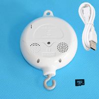 Bluetooth-TI282M - Hochets Rotatifs pour Bébé de 0 à 12 Mois, Mobile sur le Lit, Boîte à Musique, Support de
