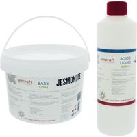 Jesmonite AC 100 - Liquide de base 500 ml + Base poudre 1,25 kg