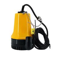 Pompe de cale automatique submersible étanche et durable 1100GPH, 12V pour bateaux, jardin, maison (jaune)