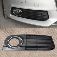 1pc New Black ABS Right Fog Light Lamp Cover Grille 8K0807682A01C for Audi A4 B8 2008 2009 2010 2011 2012 OEM