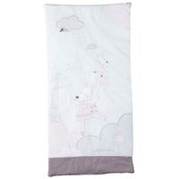 Edredon bébé - SAUTHON - Lilibelle - Blanc et gris - 60x120 cm - Coton et polyester