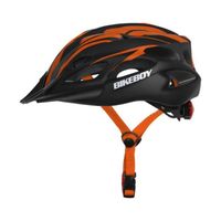 Casque de vélo VTT mixte ultraléger anti-choc - Marque B - Noir/Orange