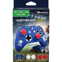 Subsonic - Kit de customisation - Housse de protection en silicone avec grips pour manette Xbox One - Edition football Bleu