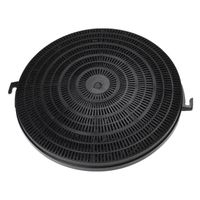 Filtre à charbon actif pour hotte de cuisine Faure AFT642N - VHBW - Noir - Diamètre 21cm - Hauteur 2,8cm