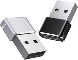 CÂBLE TÉLÉPHONE Black,Silver Adaptateur USB C vers USB 2 Pack, Ada
